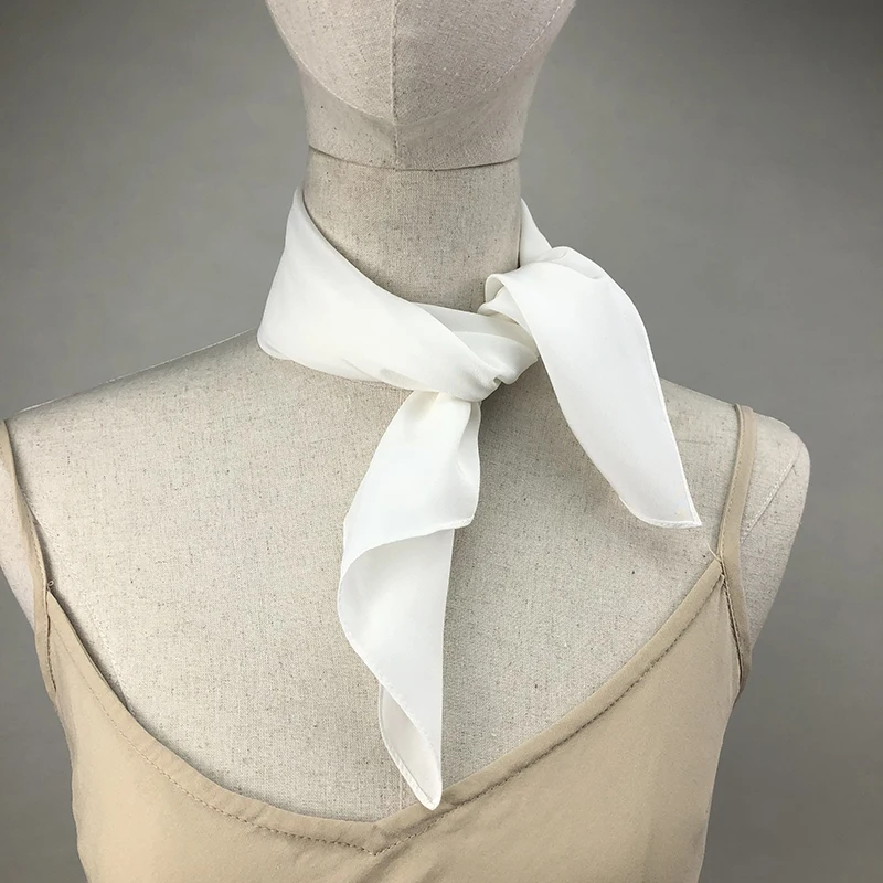 Silk Scarf Square - Neue Frauen Seidenschal Square Neck Schals