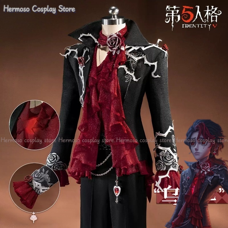Women'S Red Accessories - Identity V Composer Uaithne Cosplay-Kostüm Frederick