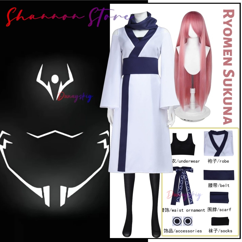Women'S Accessories Clothing - Kräuseln Sukuna Cosplay Uc Dot Na