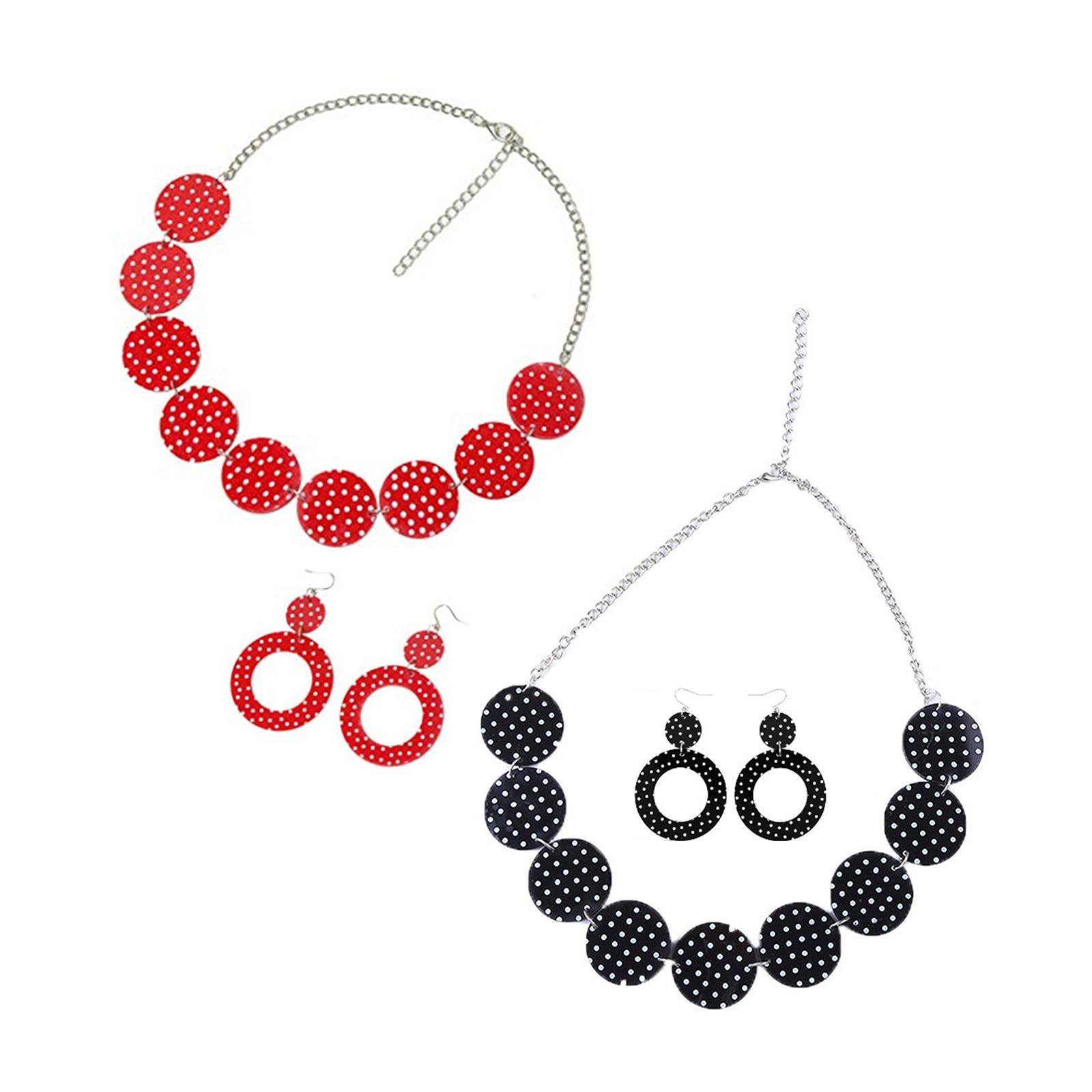 Women'S Accessories In The 1950S - Ohrringe und Halsketten-Set im 50er-Jahre-Design, Boho-Ohrringe,