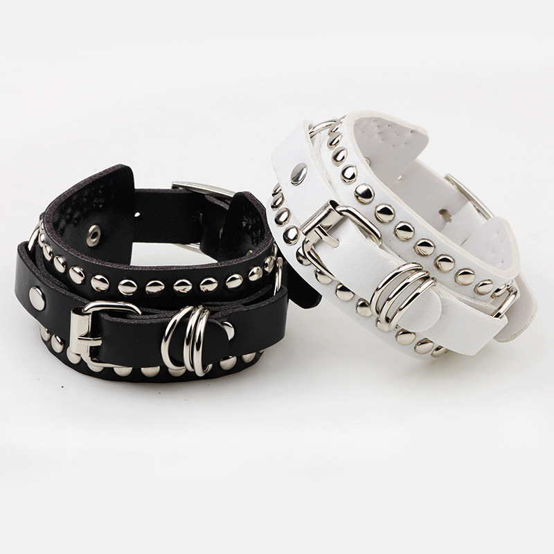 Goth Schwarz Leder Armband Arm – Women'S Emo Accessories Bewertung und Preis