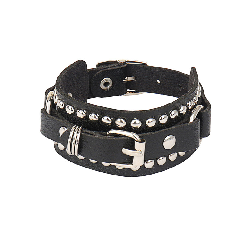 Goth Schwarz Leder Armband Arm – Women'S Emo Accessories Bewertung und Preis