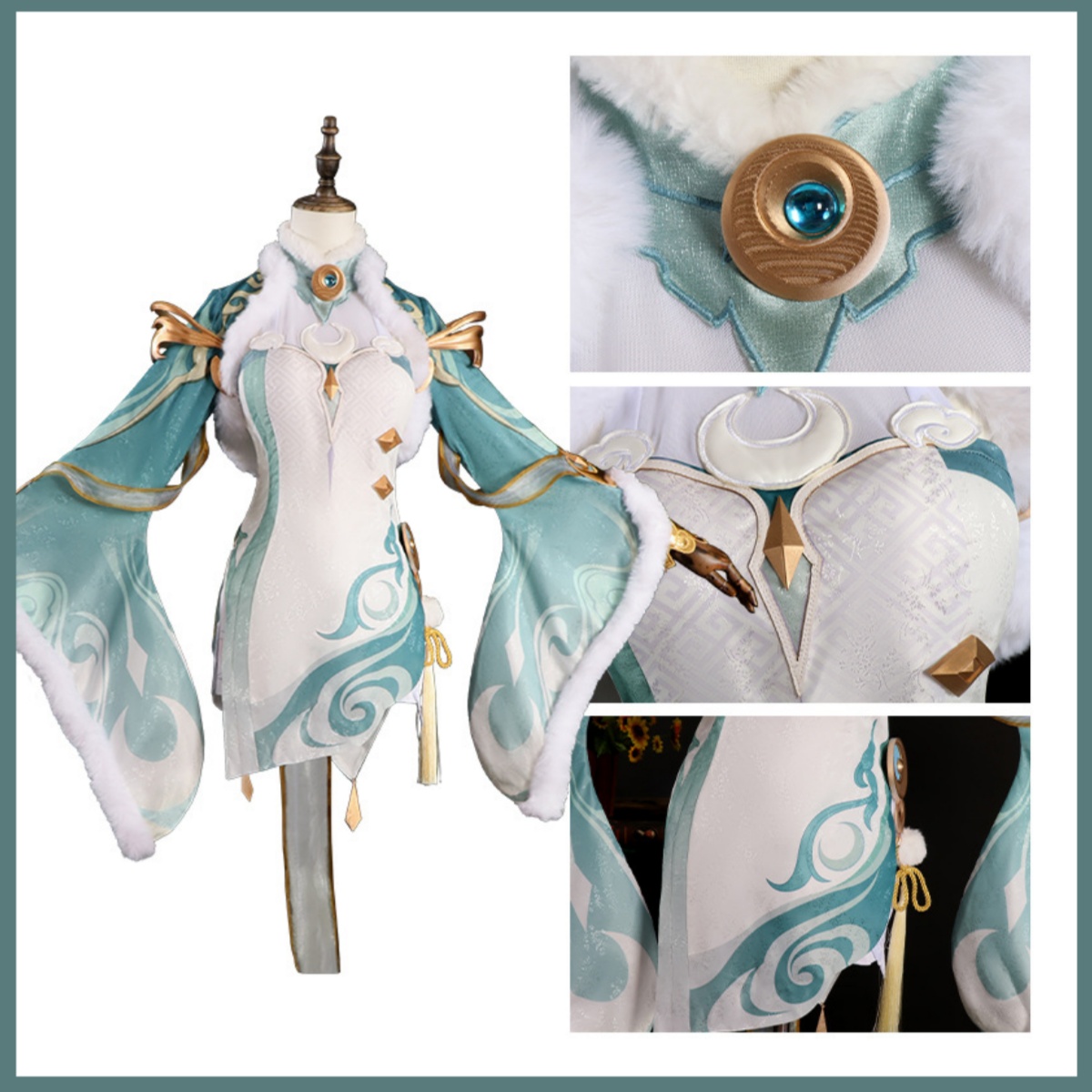 Game Zibai Cosplay Kostüm Grün – Women'S Accessories Clothing Bewertung und Preis