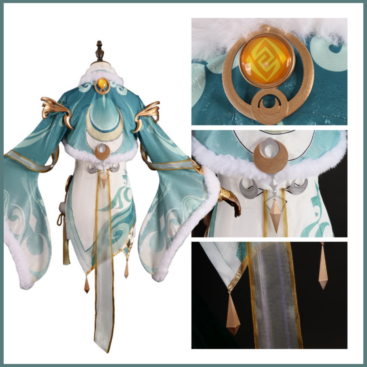 Game Zibai Cosplay Kostüm Grün – Women'S Accessories Clothing Bewertung und Preis