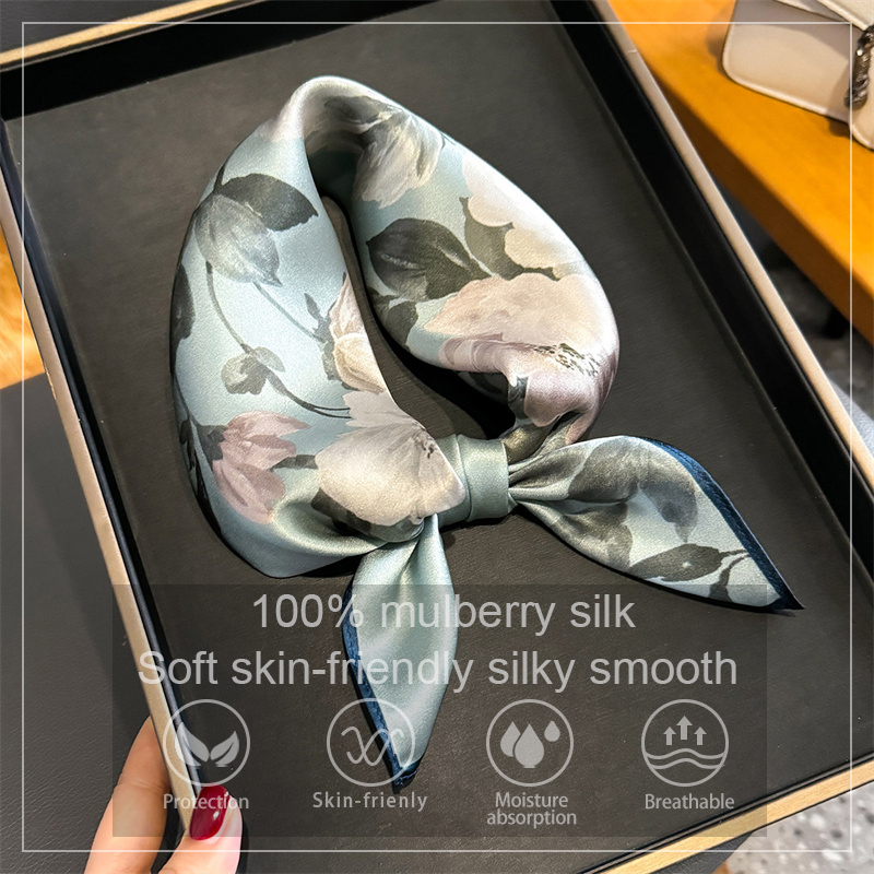 100% Seide Schal Bandana Fraue – Silk Scarf Square Bewertung und Preis