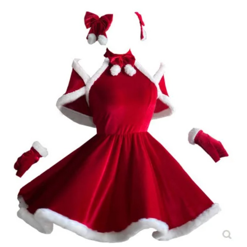 Weihnachts-Cosplay-Kostüm Klei – Women'S Red Accessories Bewertung und Preis
