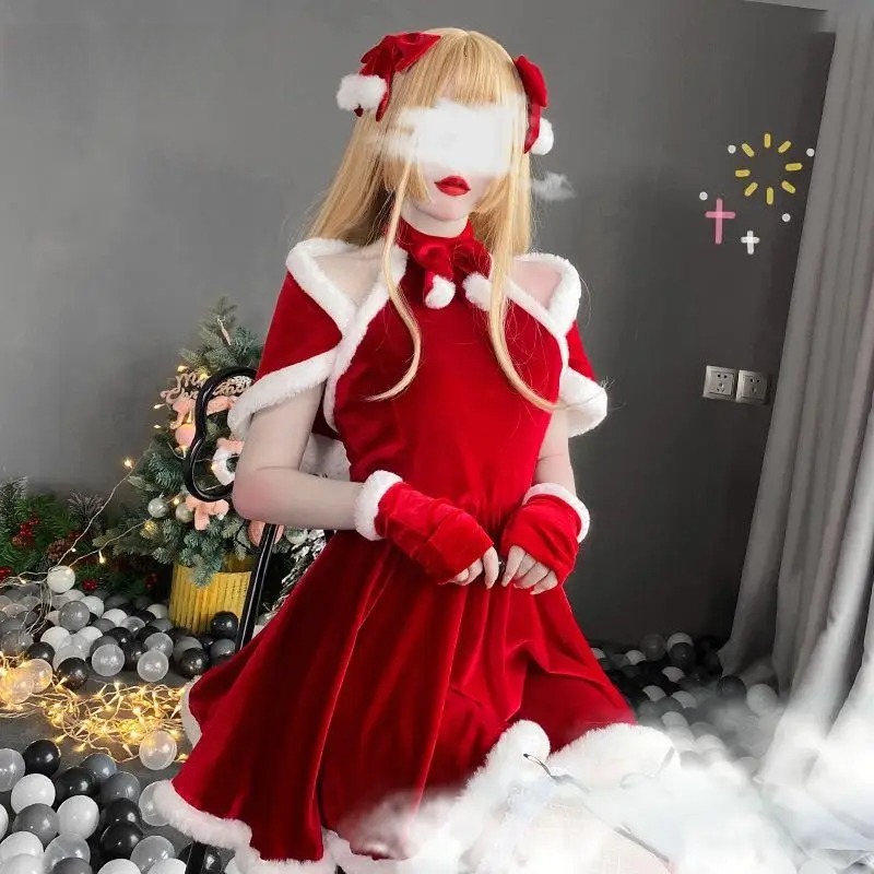 Weihnachts-Cosplay-Kostüm Klei – Women'S Red Accessories Bewertung und Preis