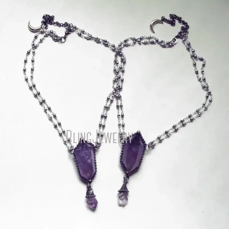 10 Stück Amethyst-Kristall-Hal – Women'S Emo Accessories Bewertung und Preis